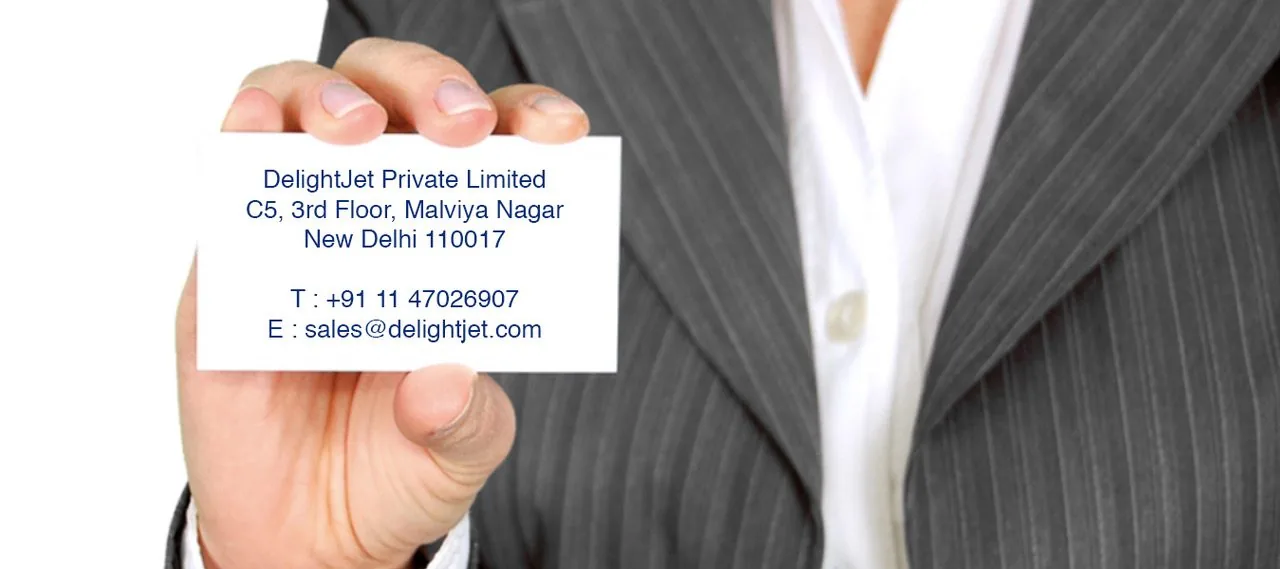 Contact Delightjet – private aviation services